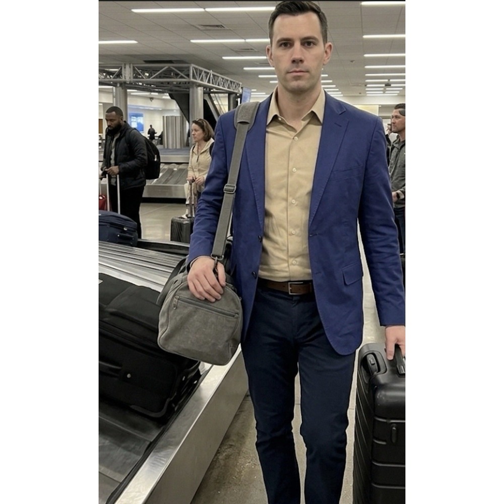 Peter Jackson Blue Suit Jacket - Size 124 - Modern Fit - Australian Merino Wool